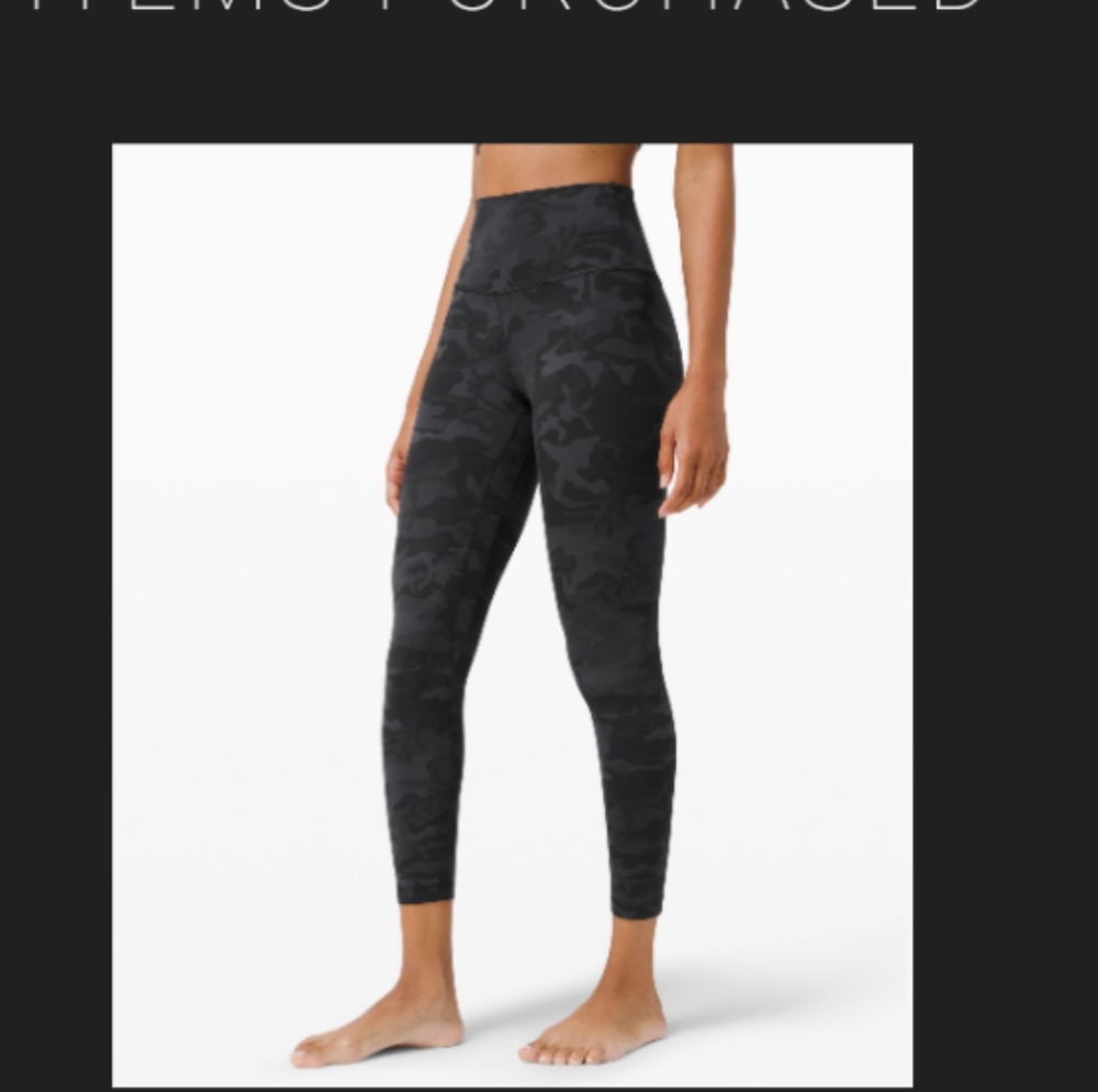 Lululemon Align Gray Camo 25"